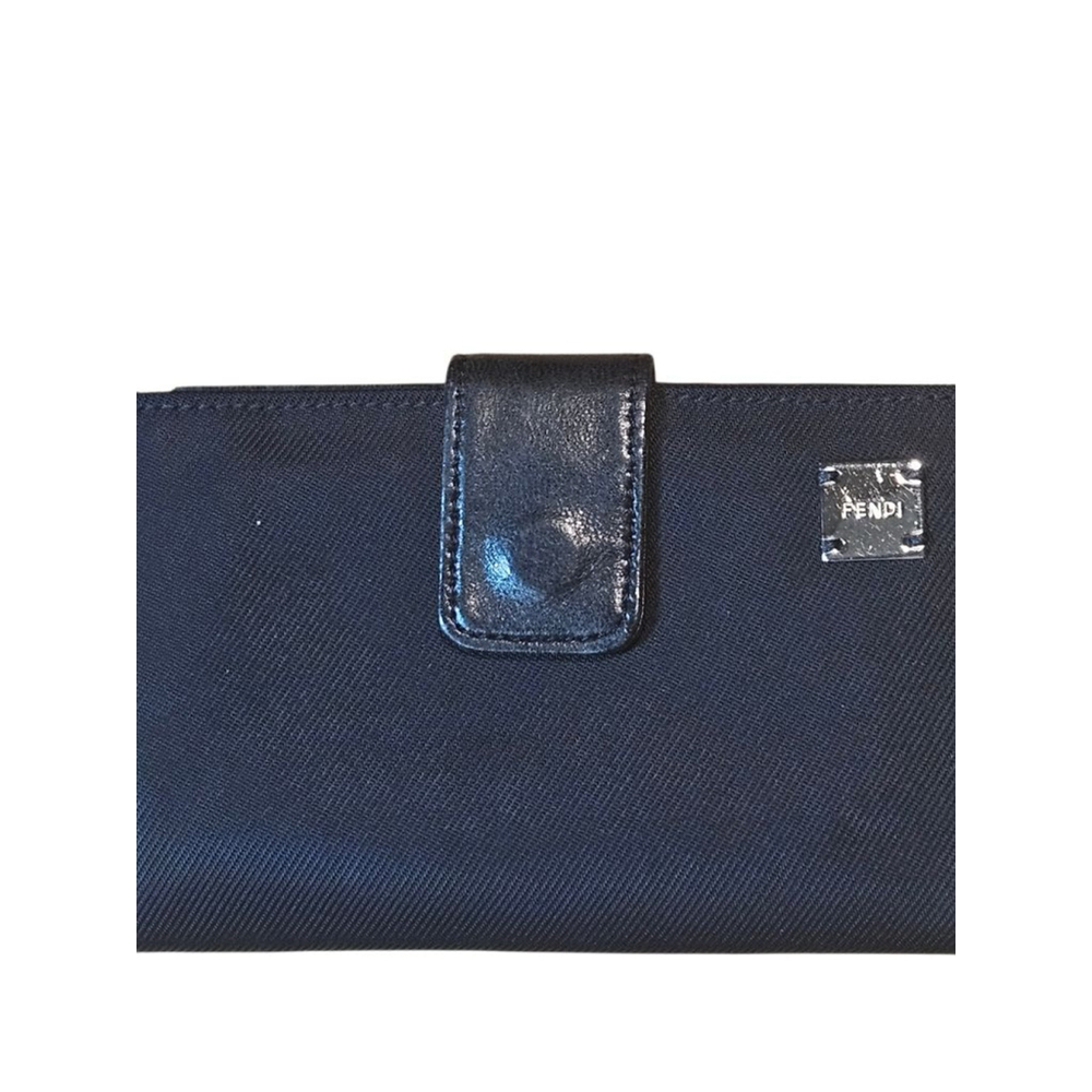 Fendi Black Leather and Canvas Bi-Fold Wallet - Picture 3 of 16